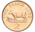 Монета 2 пенса 1999 года Гернси (Артикул M2-63218)