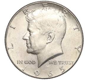 1/2 доллара (50 центов) 1965 года США — Фото №1