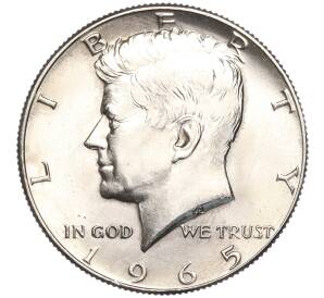 1/2 доллара (50 центов) 1965 года США — Фото №1