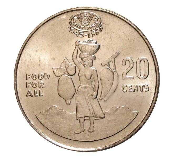20 центов 1995 года Соломоновы острова «ФАО»