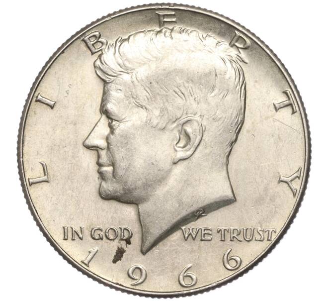 Монета 1/2 доллара (50 центов) 1966 года США (Артикул M2-63253)