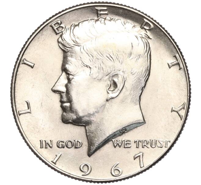Монета 1/2 доллара (50 центов) 1967 года США (Артикул M2-63258)