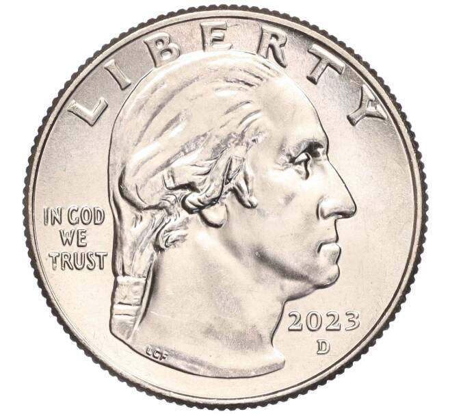 Монета 1/4 доллара (25 центов) 2023 года D США «Американские женщины — Бесси Колман» (Артикул M2-63262)