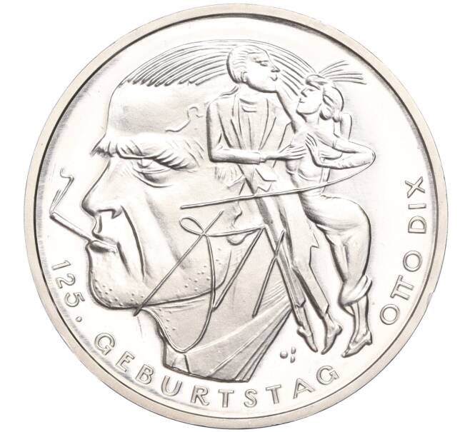 Монета 20 евро 2016 года Германия «125 лет со дня рождения Отто Дикса» (Артикул M2-63331)