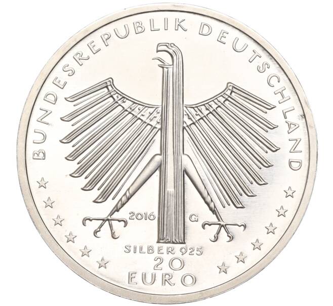 Монета 20 евро 2016 года Германия «125 лет со дня рождения Отто Дикса» (Артикул: M2-63366) — Фото №2