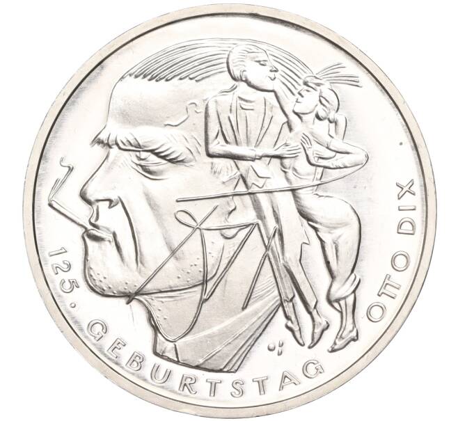 Монета 20 евро 2016 года Германия «125 лет со дня рождения Отто Дикса» (Артикул M2-63394)