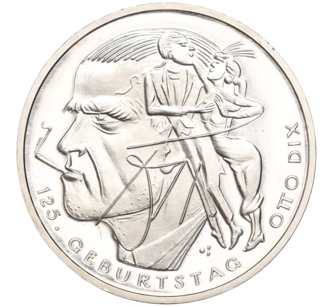 Монета 20 евро 2016 года Германия «125 лет со дня рождения Отто Дикса» (Артикул M2-63396)
