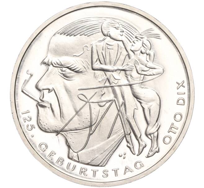 Монета 20 евро 2016 года Германия «125 лет со дня рождения Отто Дикса» (Артикул M2-63442)