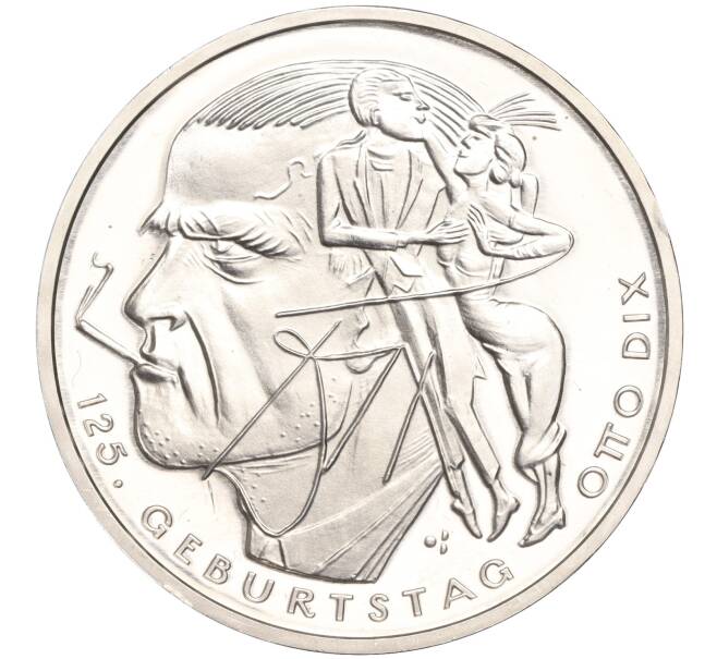 Монета 20 евро 2016 года Германия «125 лет со дня рождения Отто Дикса» (Артикул M2-63447)