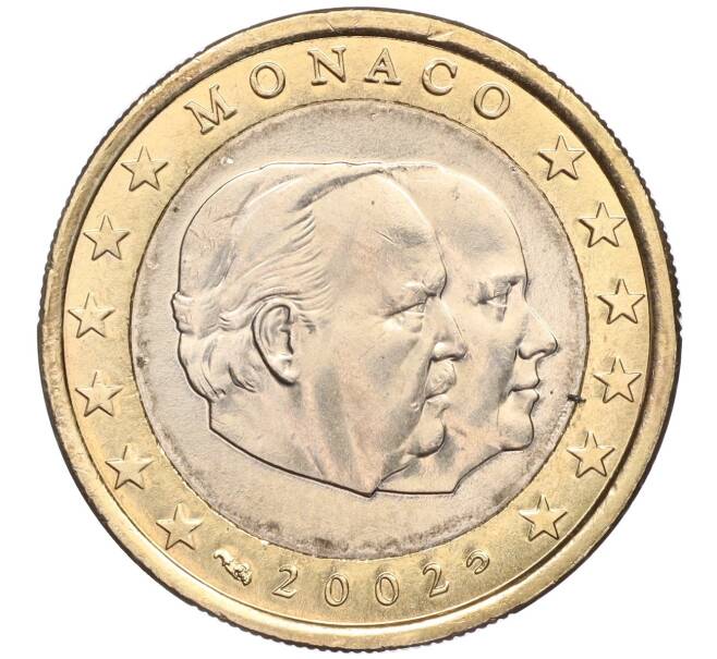Монета 1 евро 2002 года Монако (Артикул M2-63462)