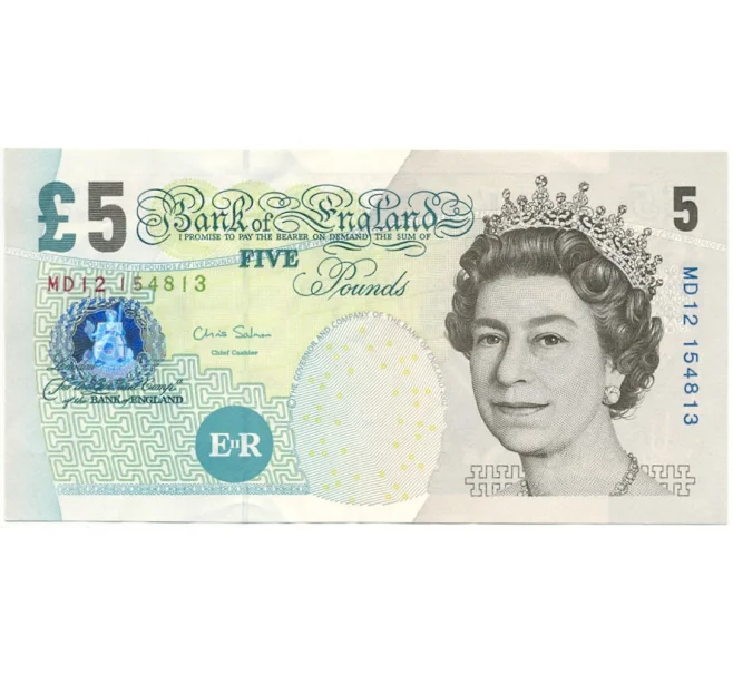 5 фунтов 2012 года Великобритания (Банк Англии) (Артикул K11-90908)