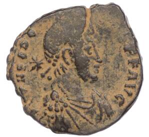 Фоллис 379-395 года Римская Империя — Феодосий I Великий