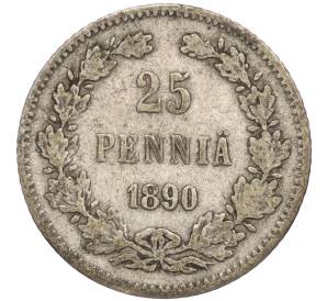 25 пенни 1890 года Русская Финляндия — Фото №1