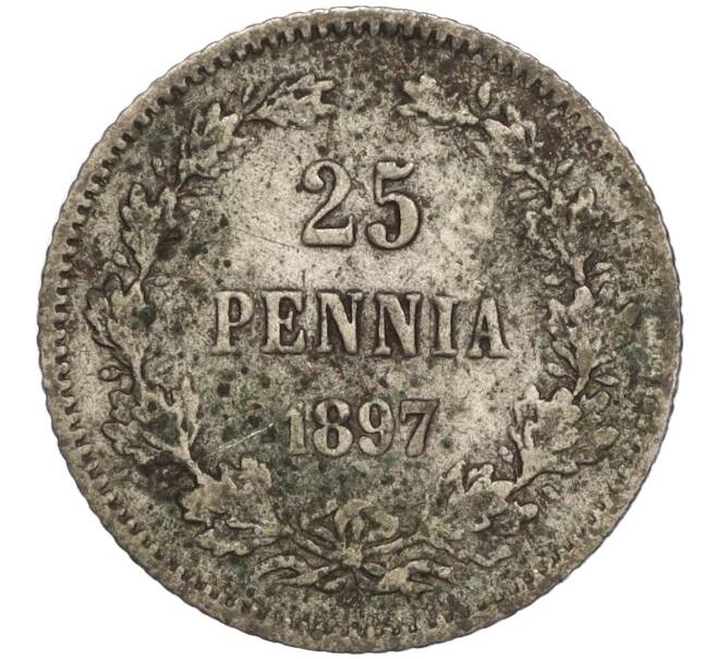 Монета 25 пенни 1897 года Русская Финляндия (Артикул M1-52521)