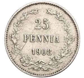 25 пенни 1908 года Русская Финляндия — Фото №1