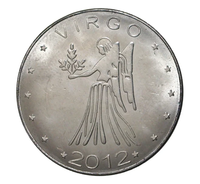 Монета 10 шиллингов 2012 года Знак зодиака — Дева (Артикул M2-3517)