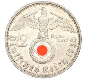 2 рейхсмарки 1936 года G Германия — Фото №1