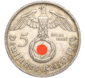 5 рейхсмарок 1939 года D Германия
