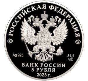 3 рубля 2023 года СПМД «100 лет Институту законодательства и сравнительного правоведения при правительстве РФ»