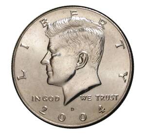 1/2 доллара (50 центов) 2004 года D — Фото №1