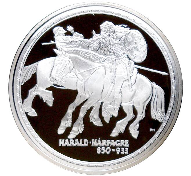 Монетовидный жетон 2000 года Норвегия «История викингов — Харальд Хорфагре» (Артикул H2-1170)