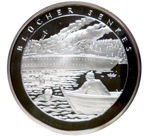 Монетовидный жетон Норвегия «Участие Норвегии во Второй Мировой войне — Крейсер Блюхер»