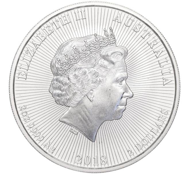 Монета 2 доллара 2018 года Австралия «Следующее поколение — Коала с детенышем» (Артикул K27-83726)