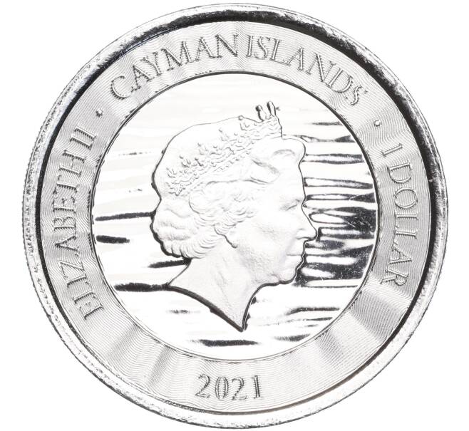 Монета 1 доллар 2021 года Каймановы острова «Марлин» (Артикул K27-83727)
