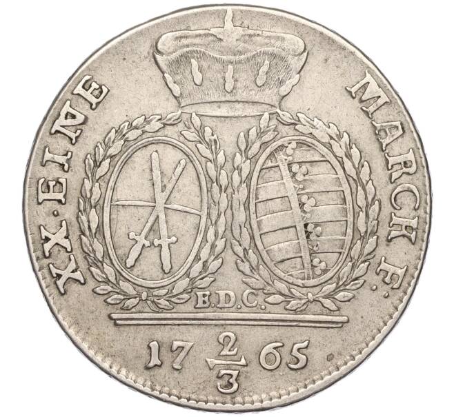 Монета 2/3 талера 1765 года Саксония (Артикул M2-63674)