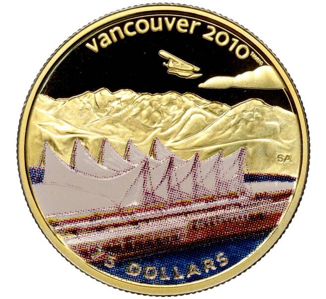 75 долларов 2008 года Канада «XXI зимние Олимпийские Игры 2010 в Ванкувере — Канада-Плейс» (Артикул M2-63692)
