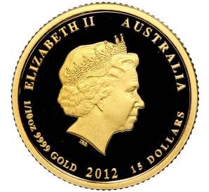 15 долларов 2012 года Австралия «Год дракона» (Цветное покрытие) — Фото №2