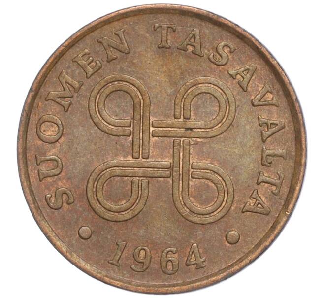 Монета 1 пенни 1964 года Финляндия (Артикул: M2-63720) — Фото №1