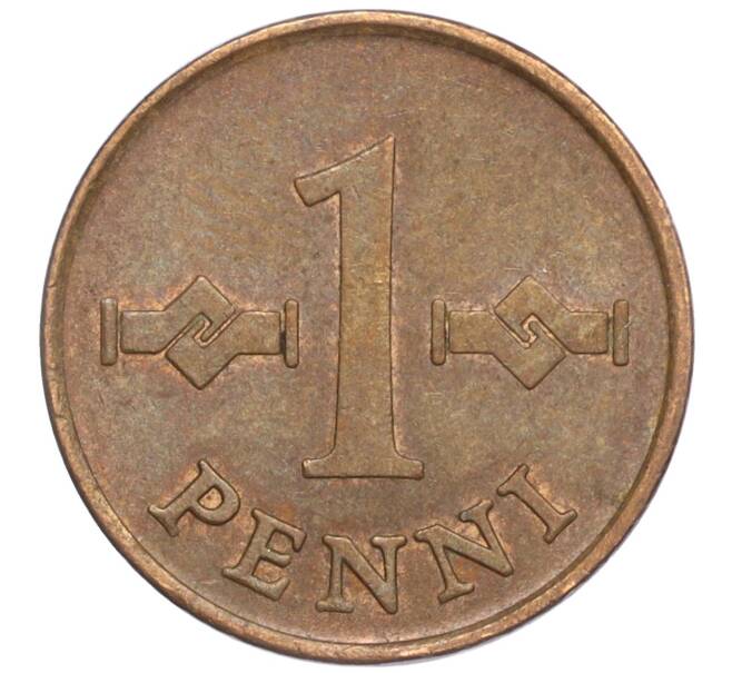 Монета 1 пенни 1964 года Финляндия (Артикул: M2-63720) — Фото №2