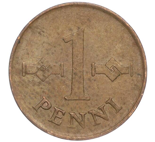 Монета 1 пенни 1967 года Финляндия (Артикул: M2-63725) — Фото №2