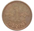 Монета 1 пенни 1967 года Финляндия (Артикул M2-63727)