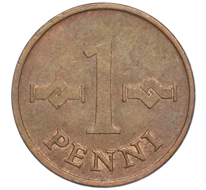 Монета 1 пенни 1967 года Финляндия (Артикул M2-63727)
