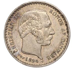 10 эре 1894 года Дания — Фото №1