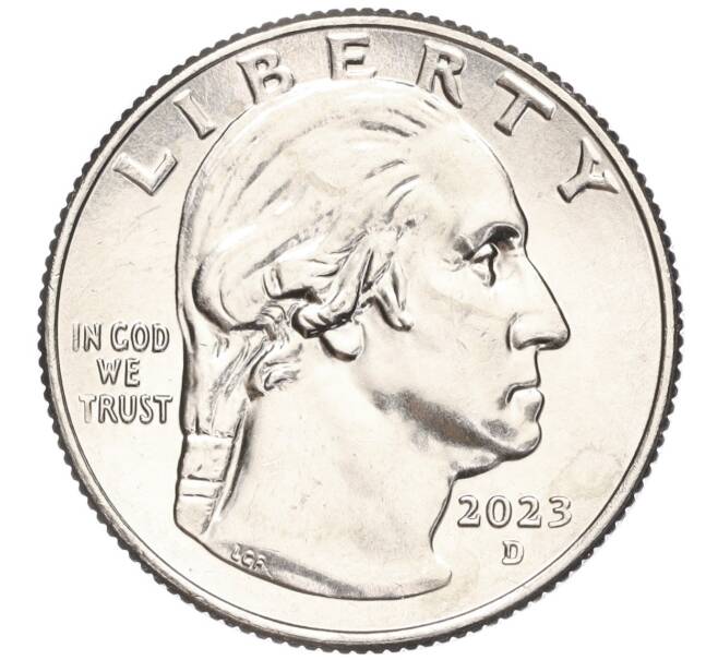 Монета 1/4 доллара (25 центов) 2023 года D США «Американские женщины — Элеонора Рузвельт» (Артикул M2-63885)