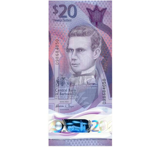 Банкнота 20 долларов 2022 года Барбадос (Артикул: B2-10399) — Фото №1