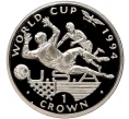 Монета 1 крона 1994 года Гибралтар «Чемпионат мира по футболу 1994» (Артикул M2-63938)
