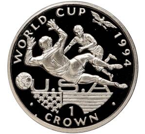 1 крона 1994 года Гибралтар «Чемпионат мира по футболу 1994»
