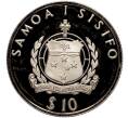Монета 10 тала 1994 года Западное Самоа «XXVI летние Олимпийские Игры 1996 в Атланте — Прыжки в воду» (Артикул M2-63943)
