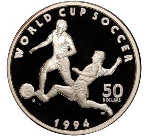 50 долларов 1994 года Маршалловы острова «Чемпионат мира по футболу 1994»