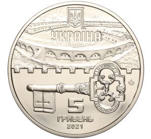 5 гривен 2021 года Украина «Киевская крепость» — Фото №2