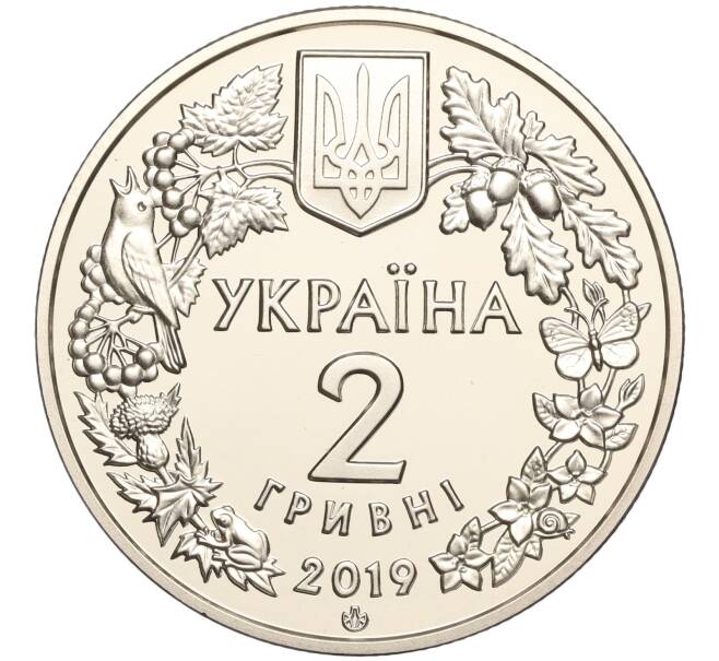 Монета 2 гривны 2019 года Украина «Флора и фауна — Орлан-белохвост» (Артикул: M2-64590) — Фото №2