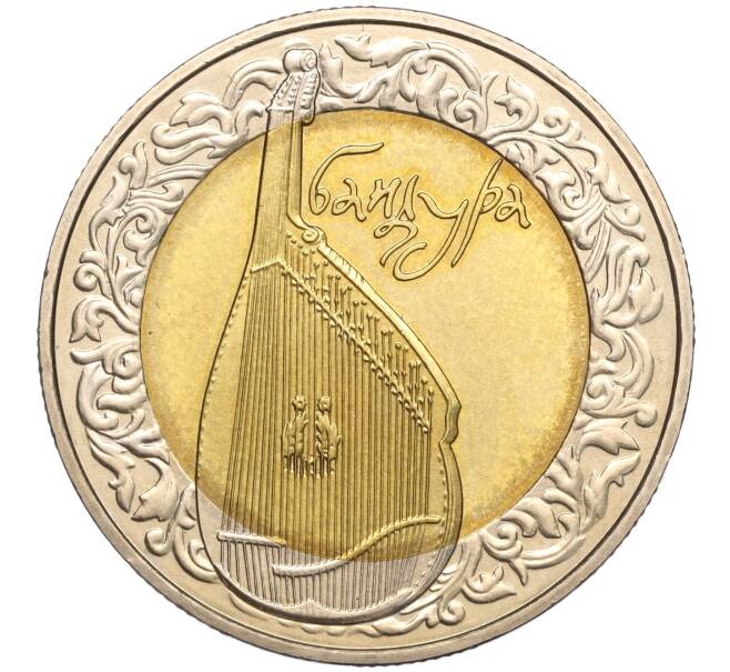 Монета 5 гривен 2003 года Украина «Народные музыкальные инструменты — Бандура» (Артикул: M2-64631) — Фото №1