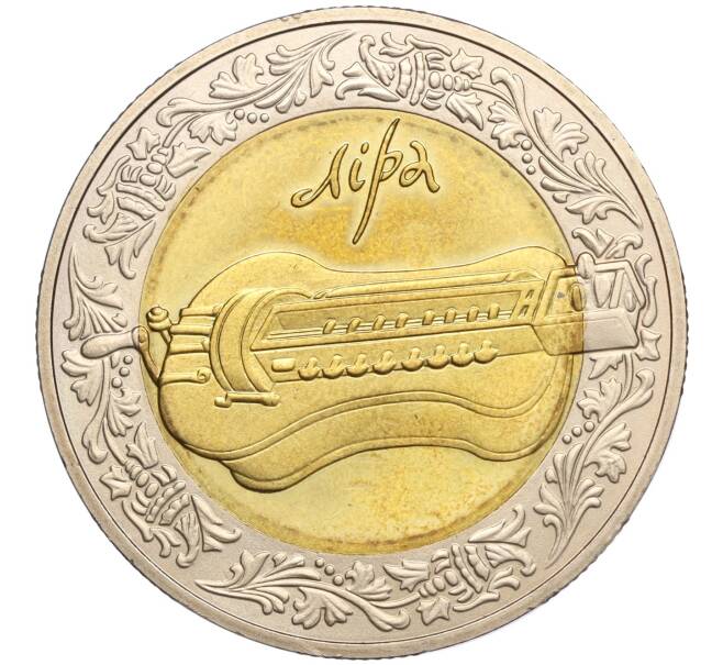 Монета 5 гривен 2004 года Украина «Народные музыкальные инструменты — Лира» (Артикул: M2-64635) — Фото №1