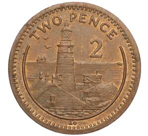 2 пенса 2001 года Гибралтар — Фото №1