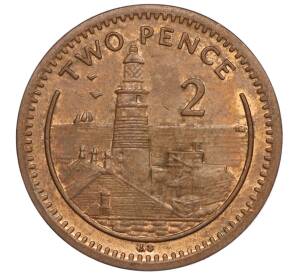 2 пенса 2001 года Гибралтар — Фото №1