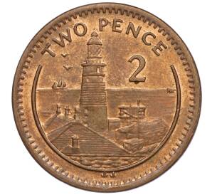 2 пенса 2001 года Гибралтар — Фото №1